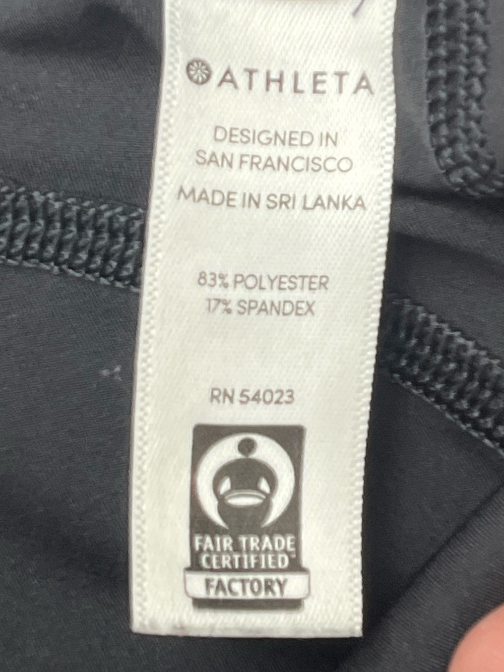 Athleta Womens Black Reflective Running Tights Leggings w/Scalloped Hem XS - Picture 7 of 10